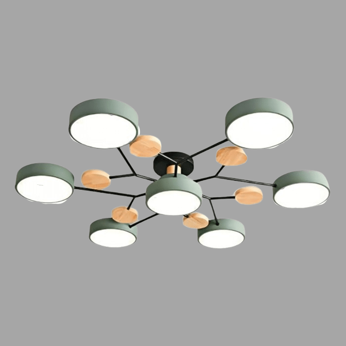 Skandynawska rozgałęziona lampa sufitowa LED