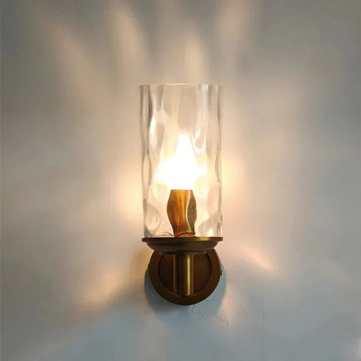 Klasyczna Retro Szklana Lampa Ścienna