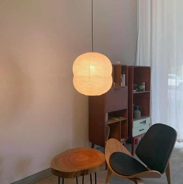 Mini Lampa Wisząca z Papieru Washi