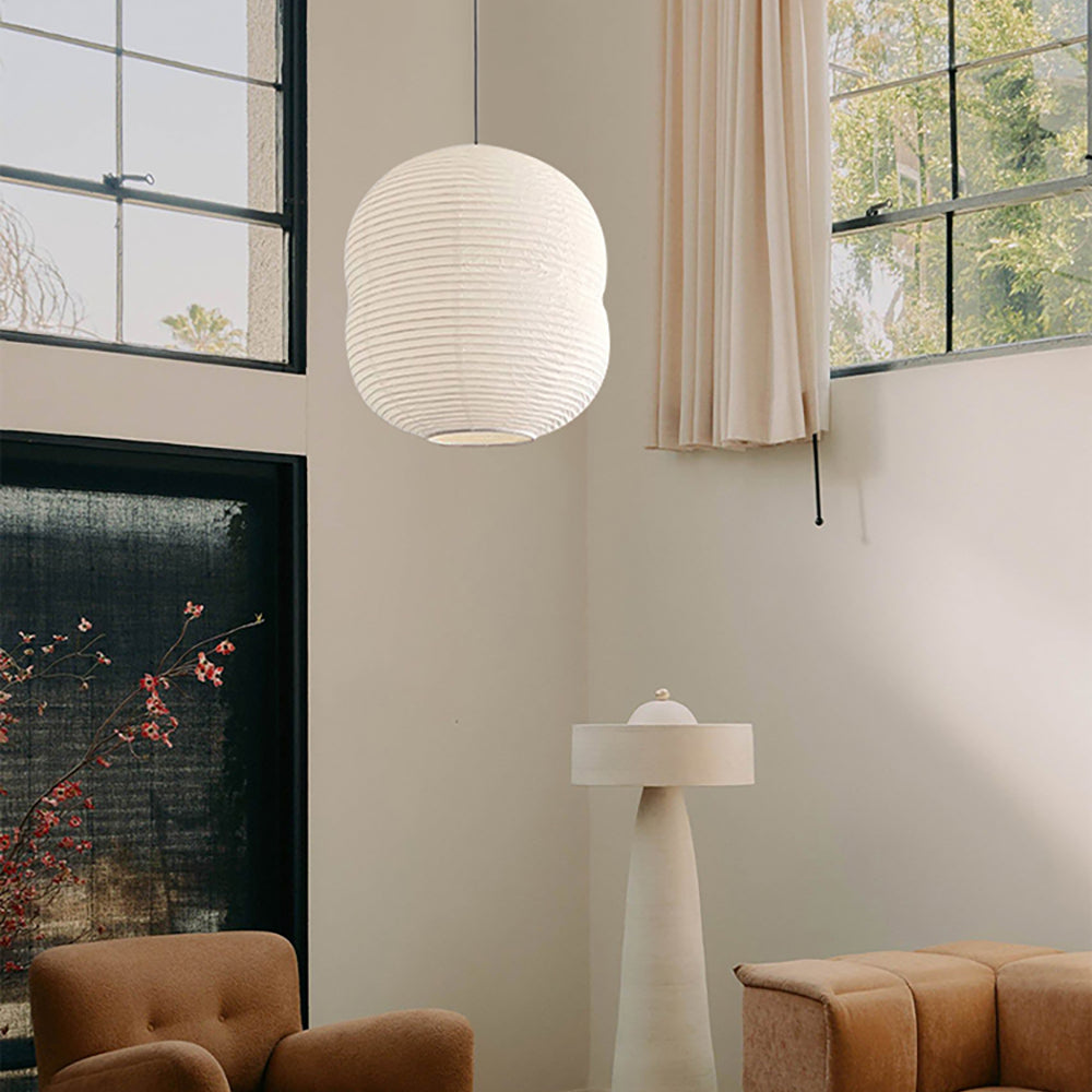 Mini Lampa Wisząca z Papieru Washi