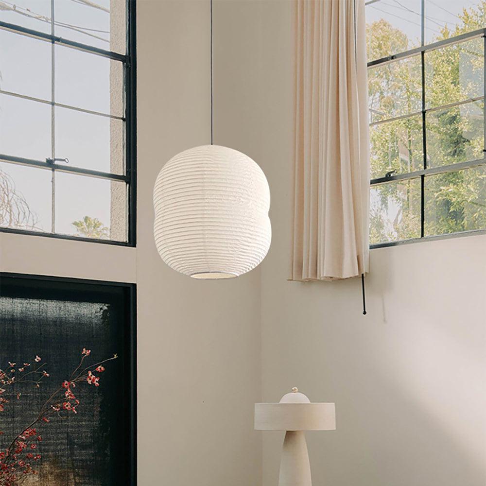 Mini Lampa Wisząca z Papieru Washi