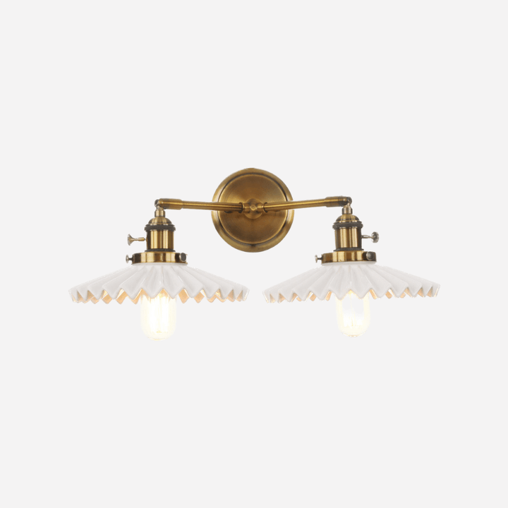 Antyczna ceramiczna podwójna lampa