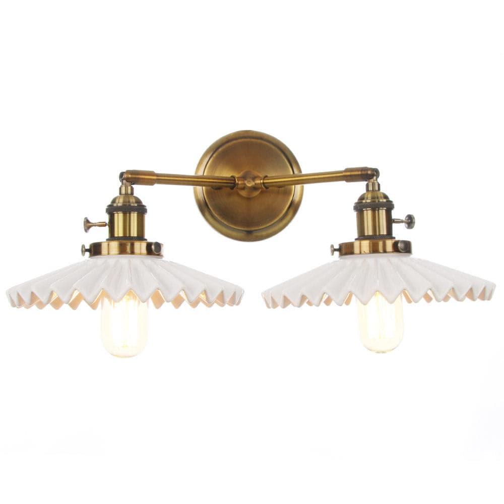 Antyczna ceramiczna podwójna lampa