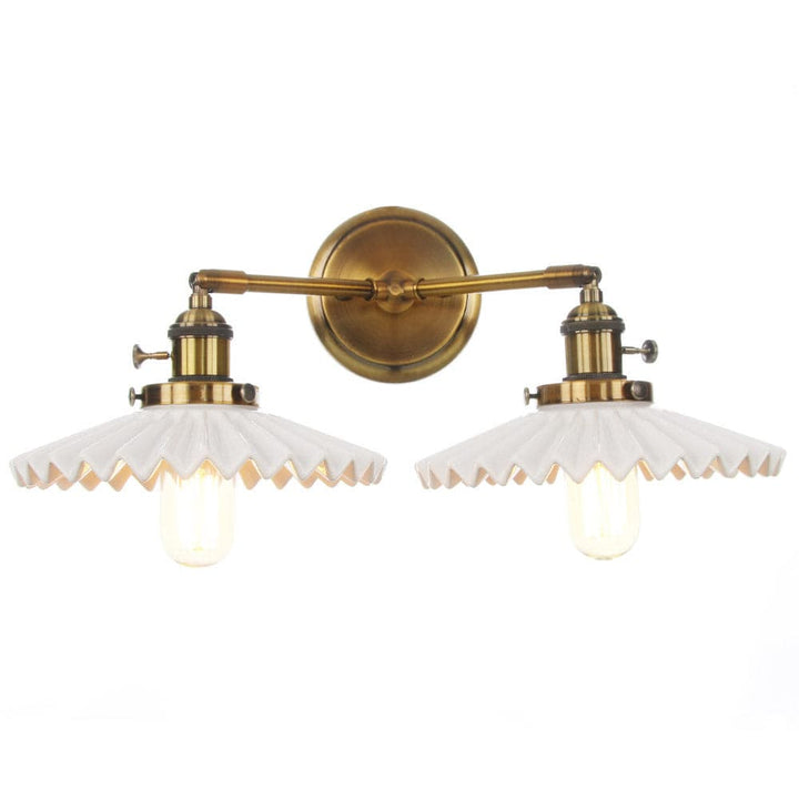 Antyczna ceramiczna podwójna lampa