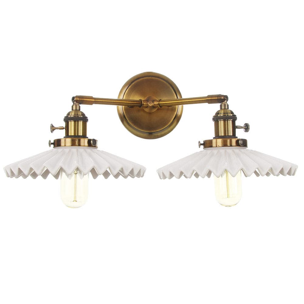 Antyczna ceramiczna podwójna lampa