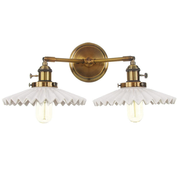 Antyczna ceramiczna podwójna lampa