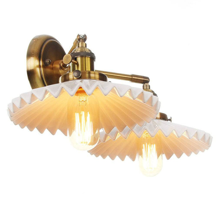 Antyczna ceramiczna podwójna lampa