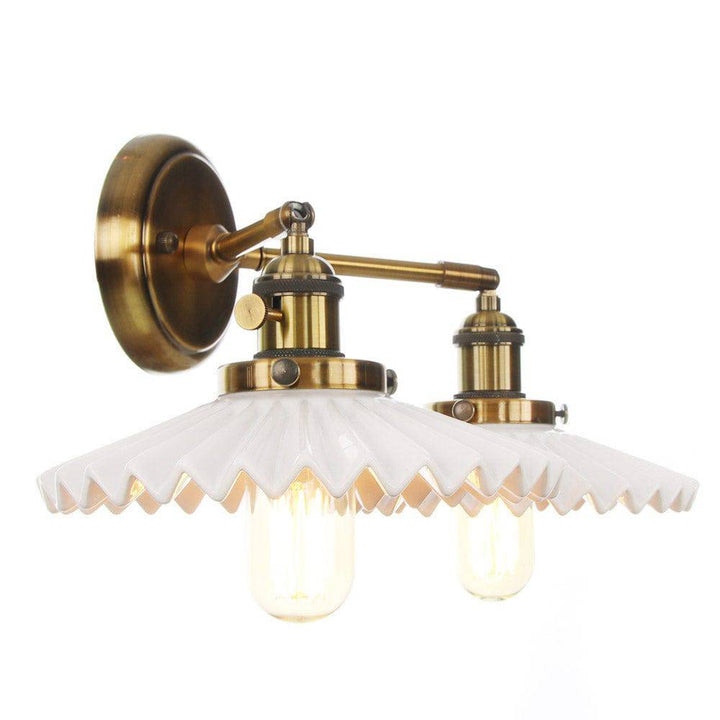 Antyczna ceramiczna podwójna lampa