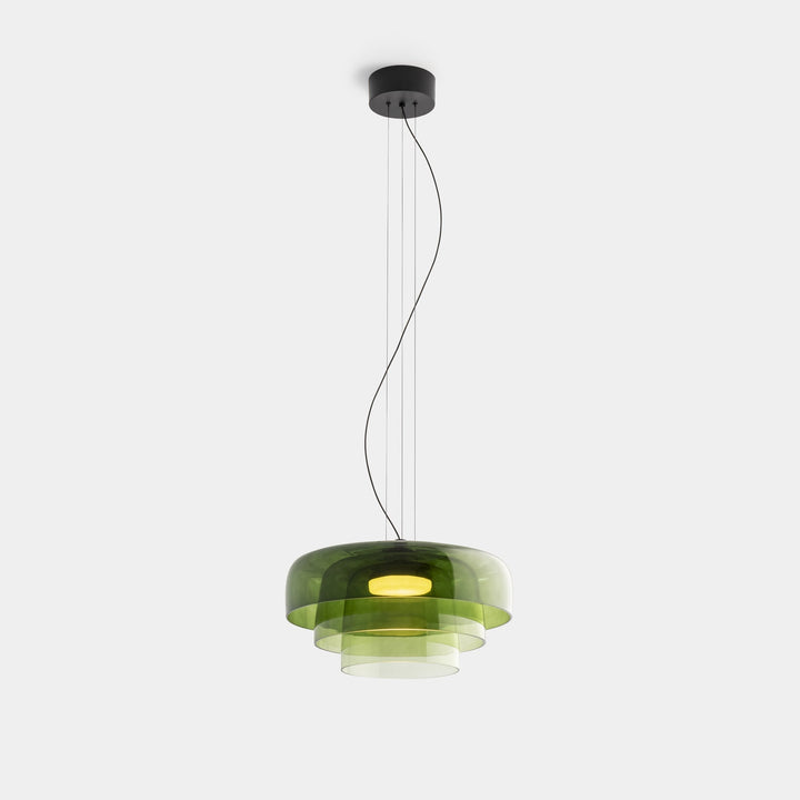 Lampa wisząca ze szkła norweskiego