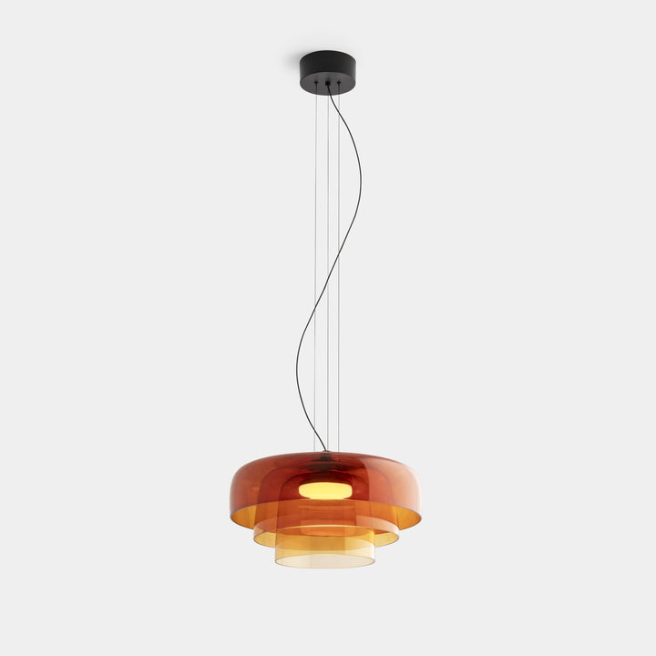 Lampa wisząca ze szkła norweskiego
