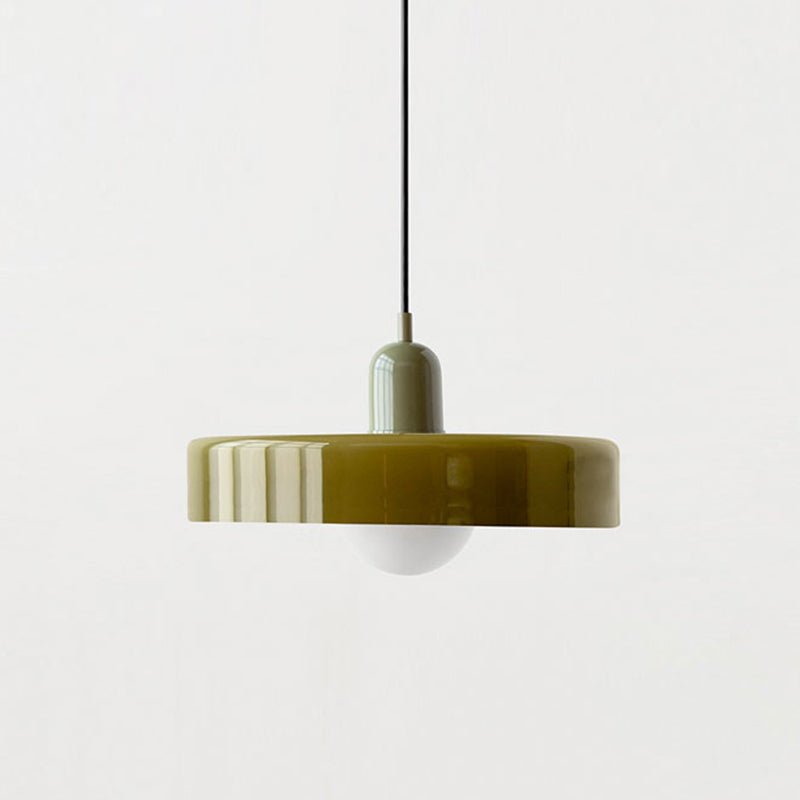 Lampa wisząca Bauhaus z kolorowego szkła – designerska lampa sufitowa