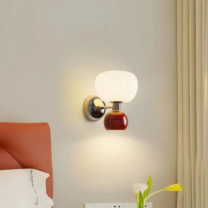 Nowoczesne lampy ścienne LED w kolorze kremowym