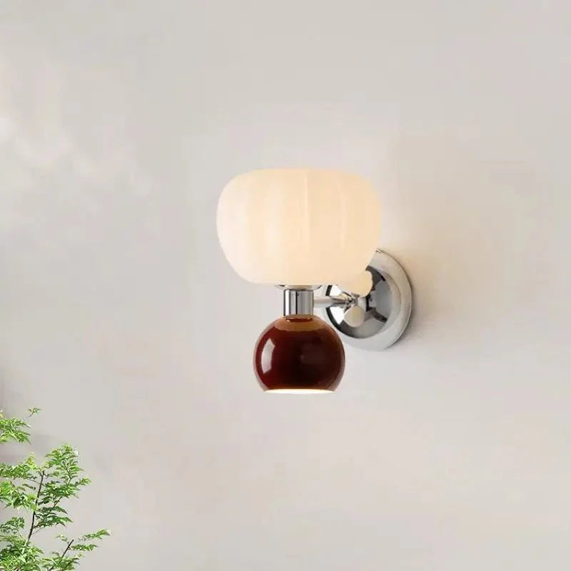 Nowoczesne lampy ścienne LED w kolorze kremowym