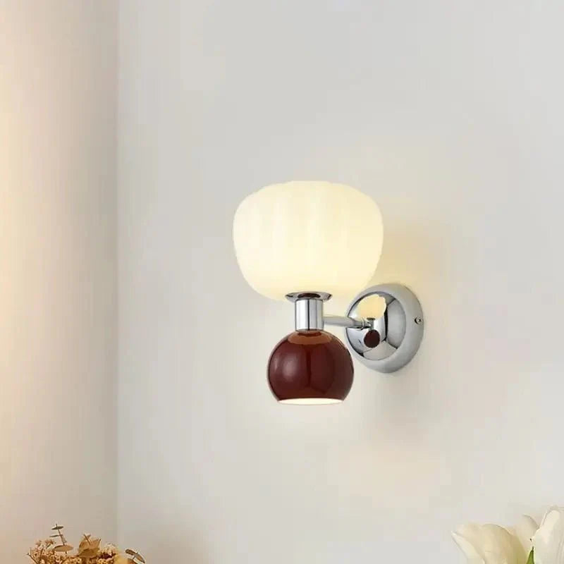 Nowoczesne lampy ścienne LED w kolorze kremowym
