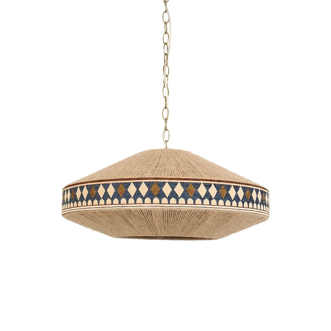 Boho Lampa Wisząca z Frędzlami