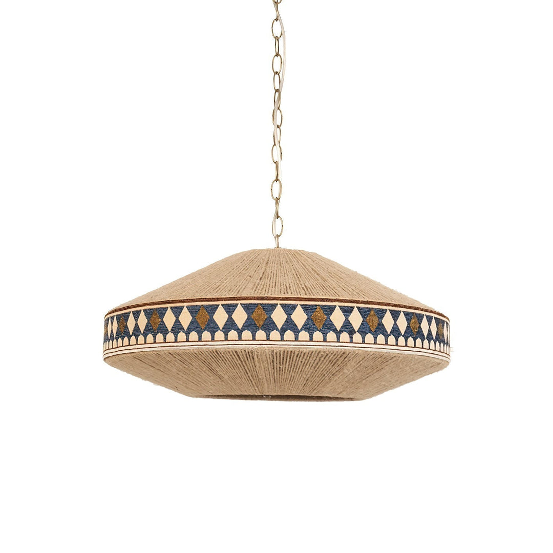 Boho Lampa Wisząca z Frędzlami
