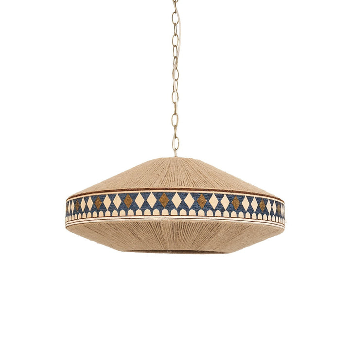 Boho Lampa Wisząca z Frędzlami