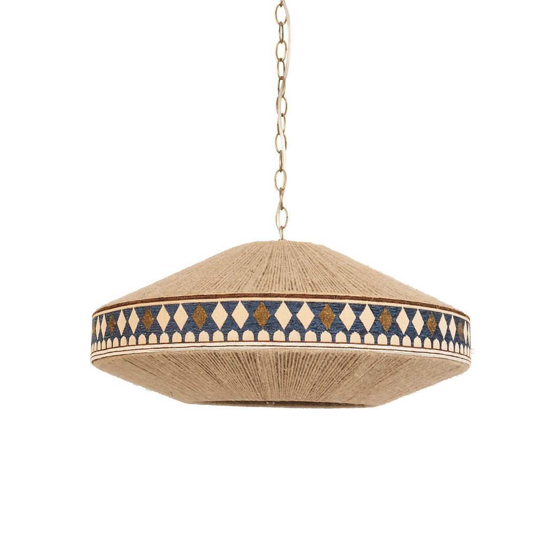 Boho Lampa Wisząca z Frędzlami