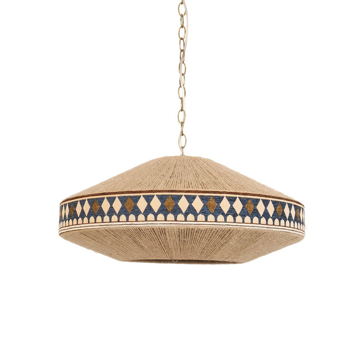 Boho Lampa Wisząca z Frędzlami