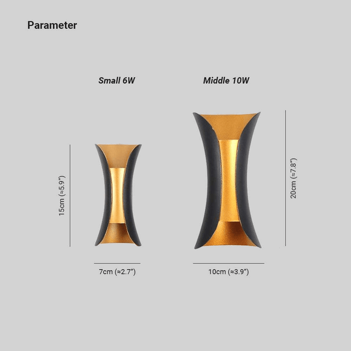 Zewnętrzna Wodoodporna Lampa LED Aluminiowa