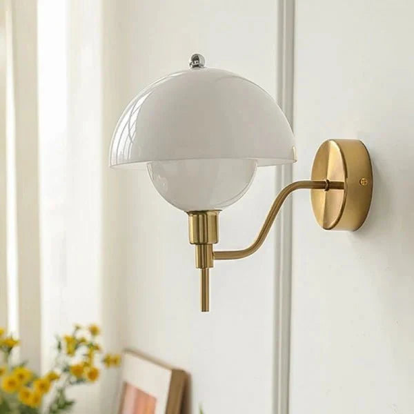 Lampa Ścienna Grzyb Kremowa