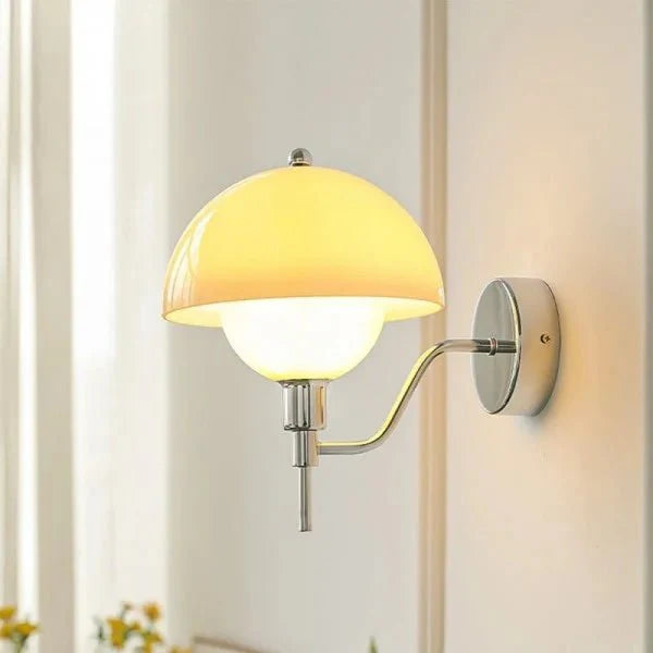 Lampa Ścienna Grzyb Kremowa