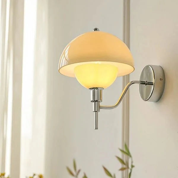 Lampa Ścienna Grzyb Kremowa