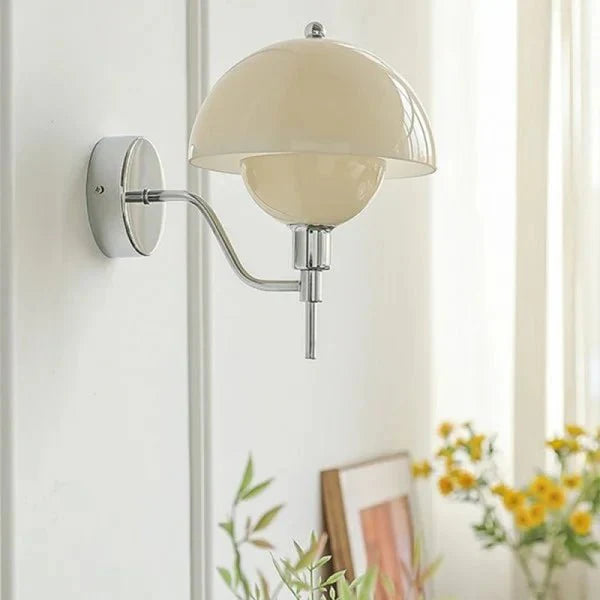Lampa Ścienna Grzyb Kremowa