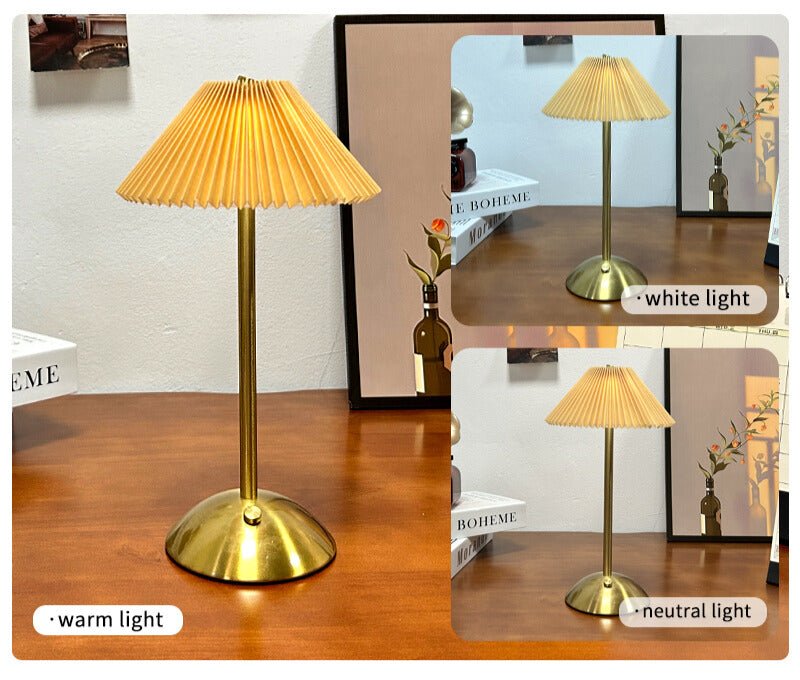 Skandynawska bezprzewodowa lampa stołowa