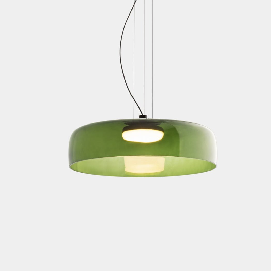Lampa wisząca ze szkła norweskiego