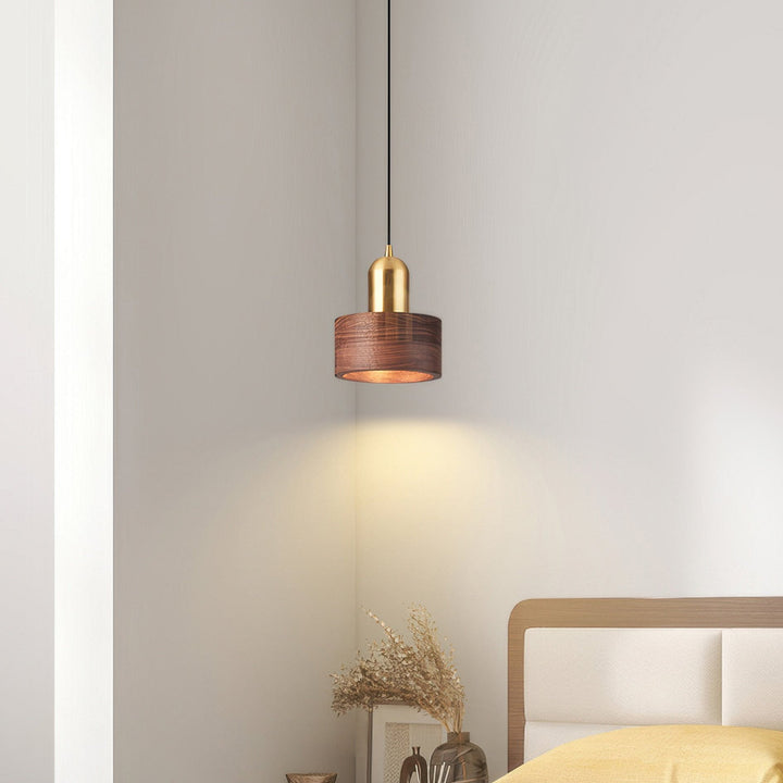 Lampa Wisząca Cylinder w Stylu Japońskim