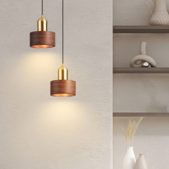 Lampa Wisząca Cylinder w Stylu Japońskim