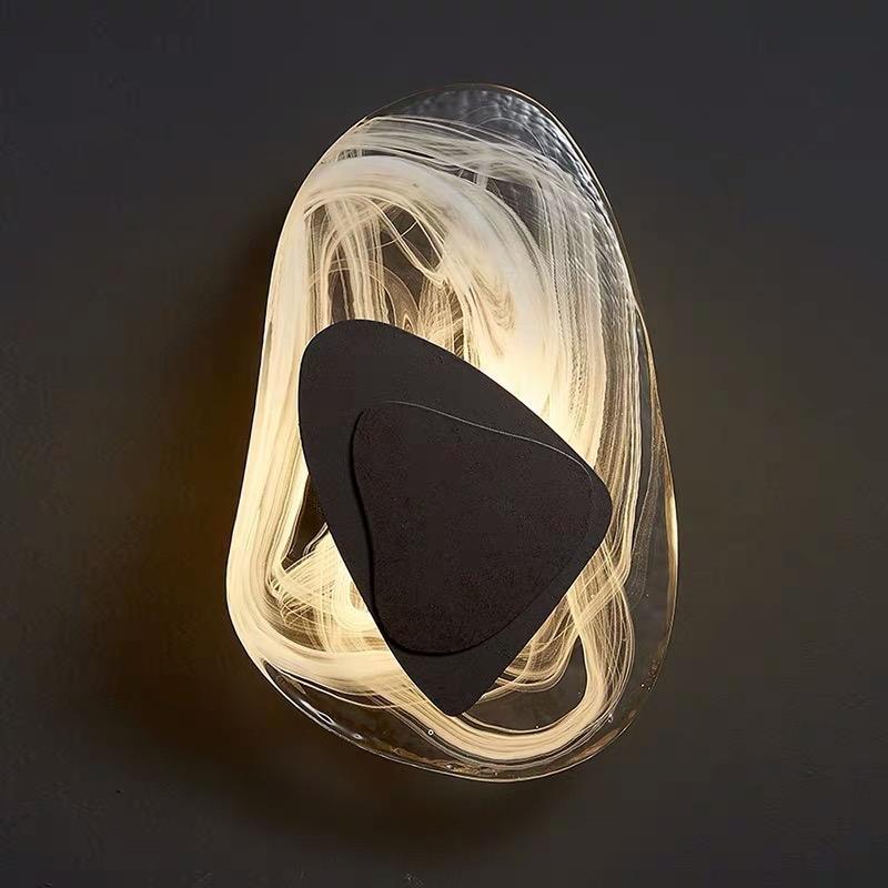 Nowoczesna Szklana Lampa LED na Ścianę
