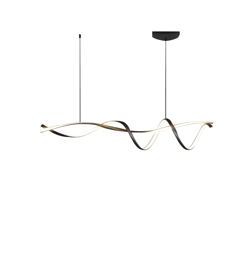 Kreatywna Czarna Nowoczesna Lampa Wisząca LED