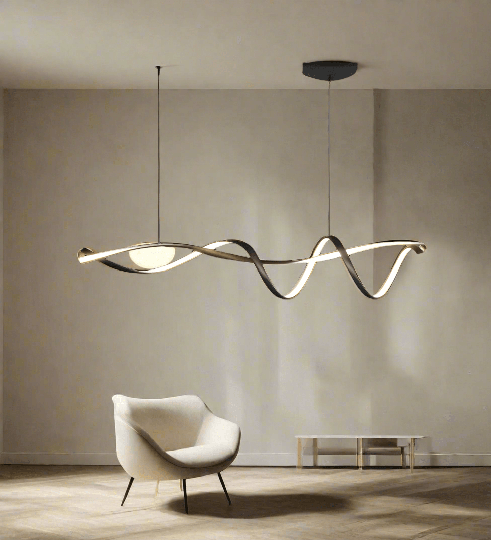 Kreatywna Czarna Nowoczesna Lampa Wisząca LED