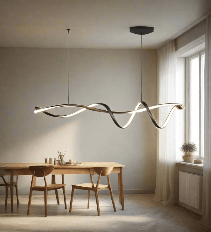 Kreatywna Czarna Nowoczesna Lampa Wisząca LED