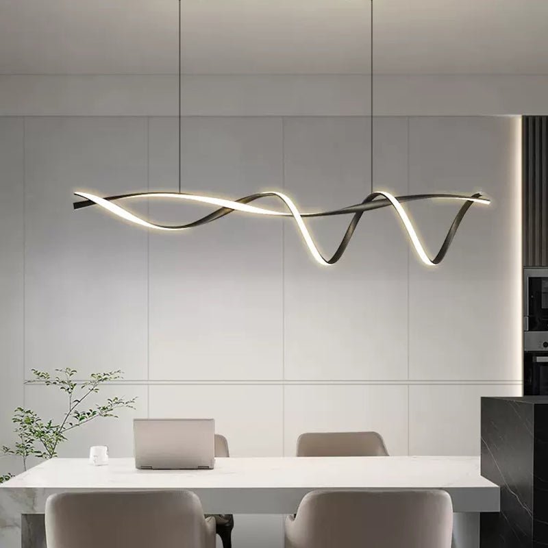 Kreatywna Czarna Nowoczesna Lampa Wisząca LED