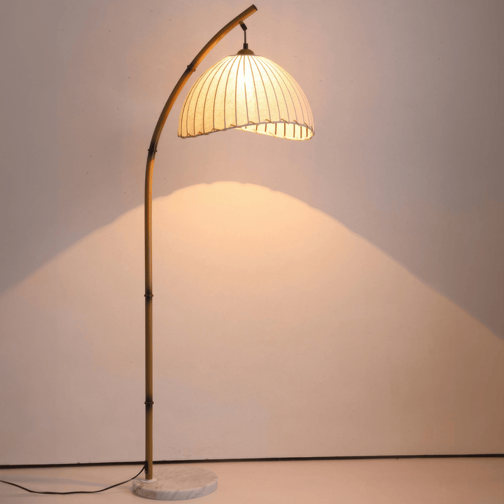 Kulturalna Lampa Podłogowa Zen z Bambusa