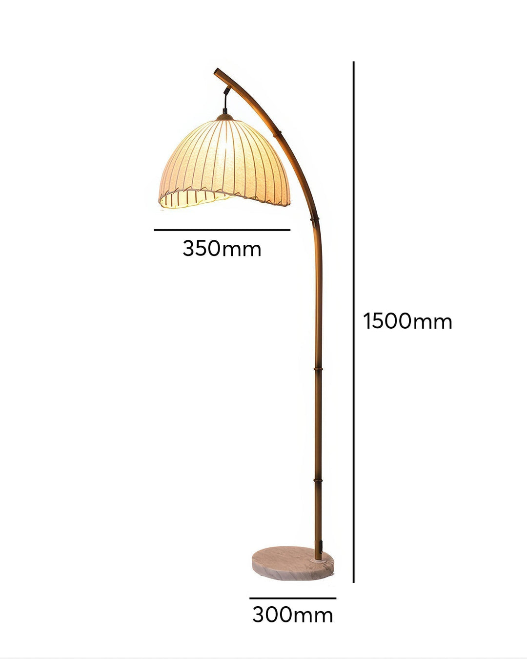 Kulturalna Lampa Podłogowa Zen z Bambusa