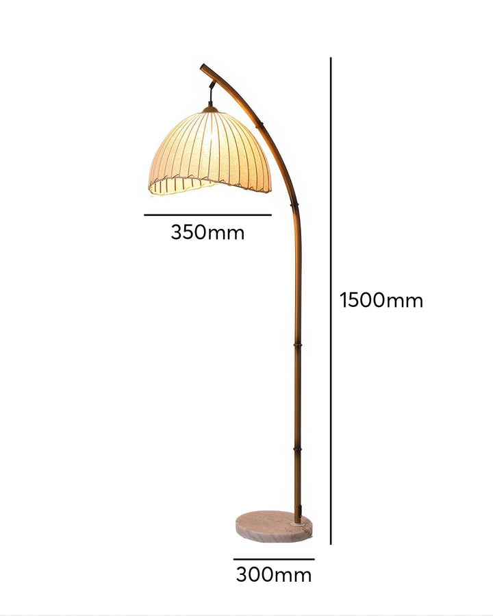 Kulturalna Lampa Podłogowa Zen z Bambusa