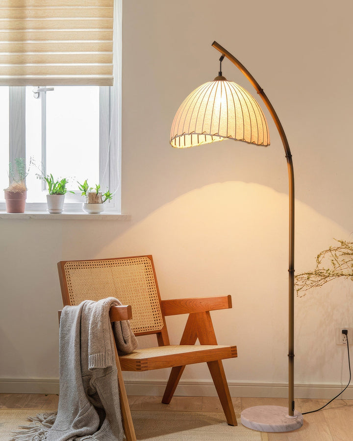 Kulturalna Lampa Podłogowa Zen z Bambusa