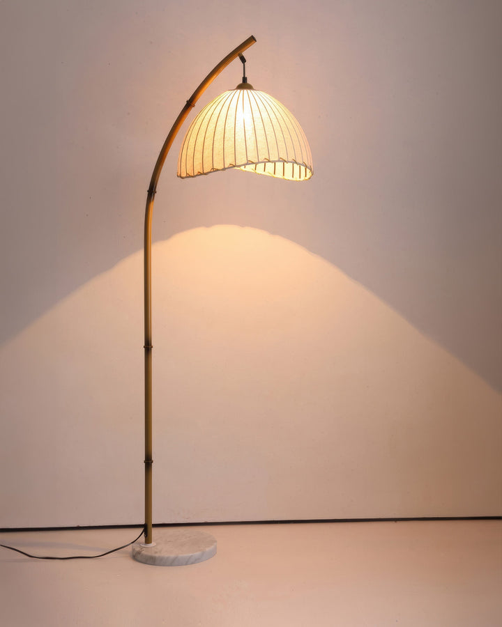 Kulturalna Lampa Podłogowa Zen z Bambusa