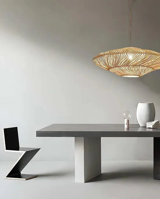 Radiar - Vintage lampa wisząca z rattanu