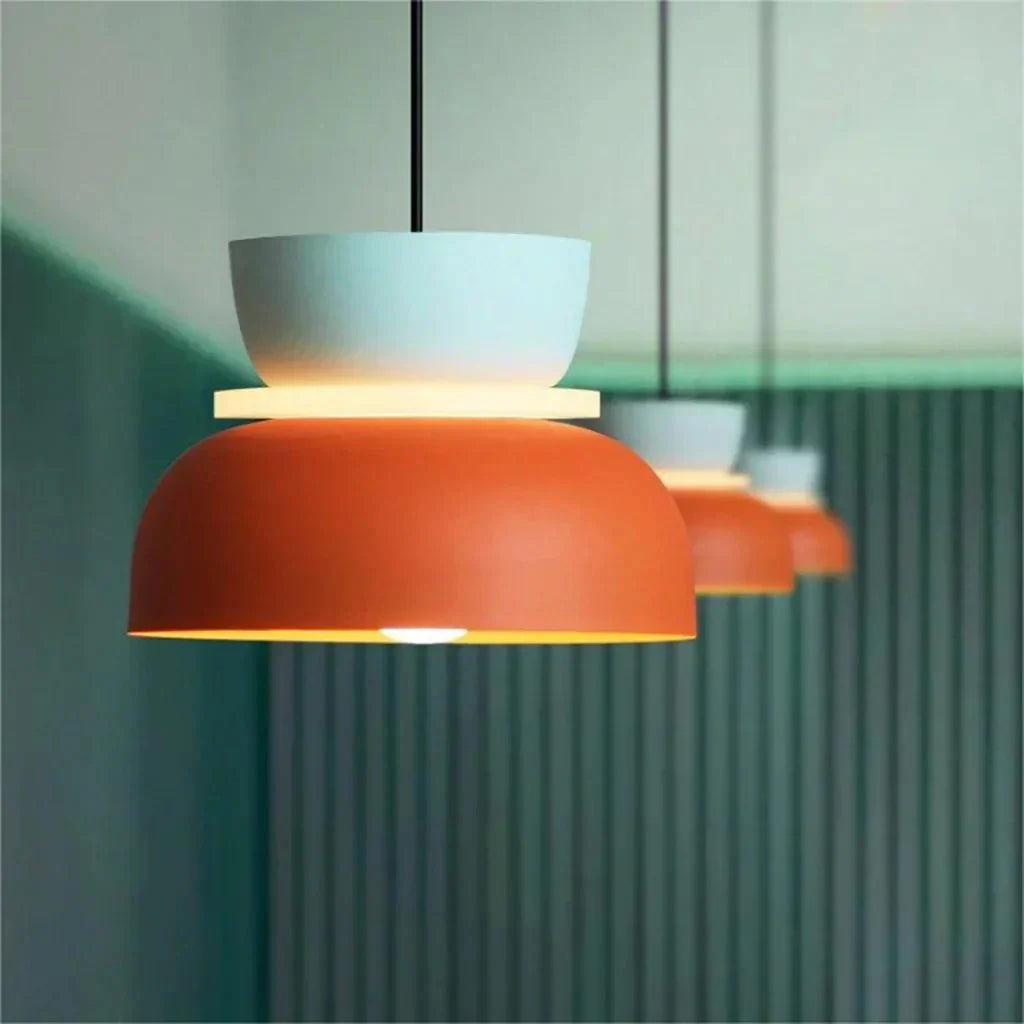 Dulcy Kleurblok Skandynawska Lampa Wisząca
