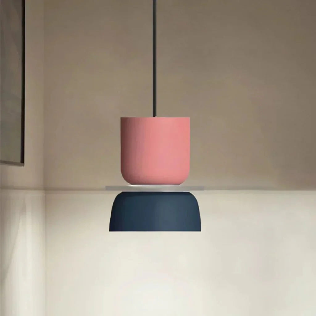 Dulcy Kleurblok Skandynawska Lampa Wisząca