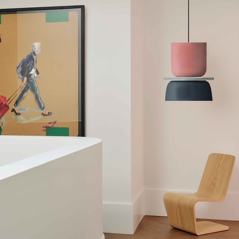 Dulcy Kleurblok Skandynawska Lampa Wisząca