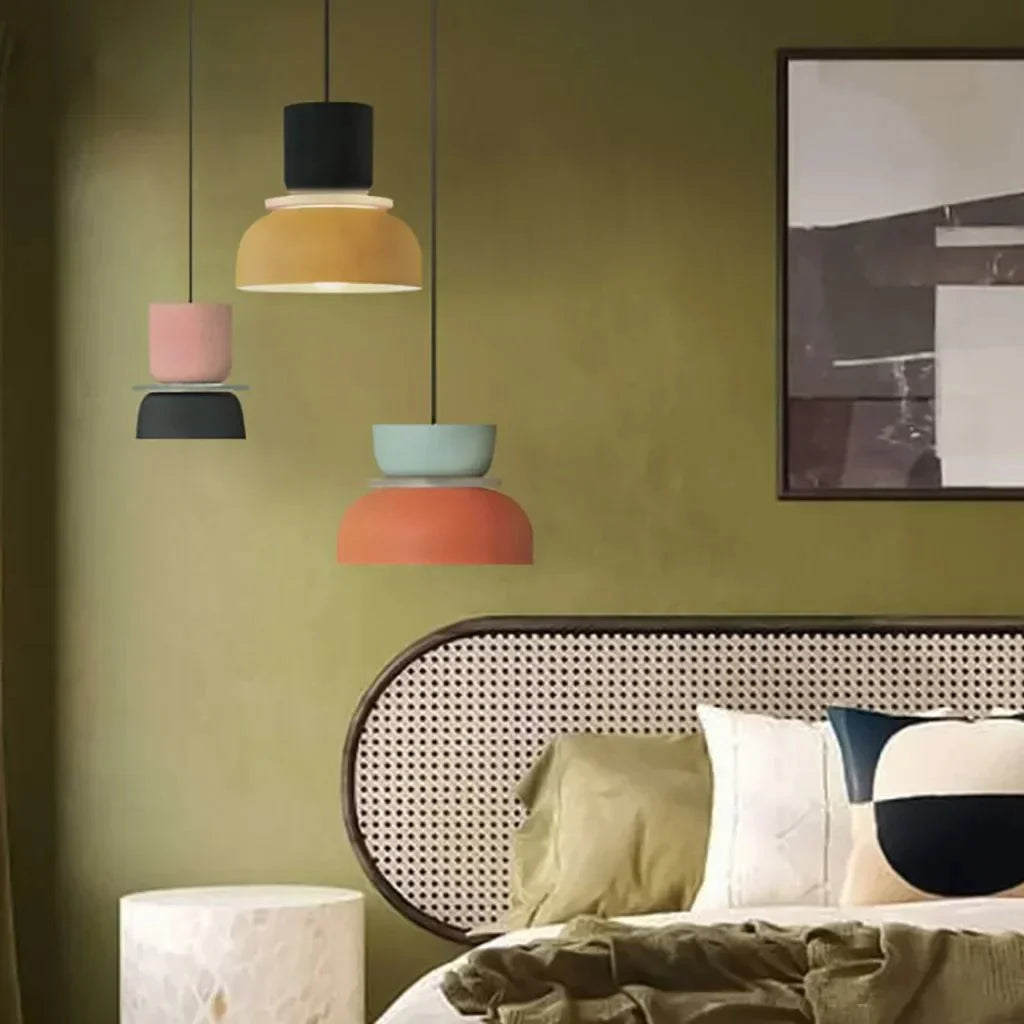 Dulcy Kleurblok Skandynawska Lampa Wisząca