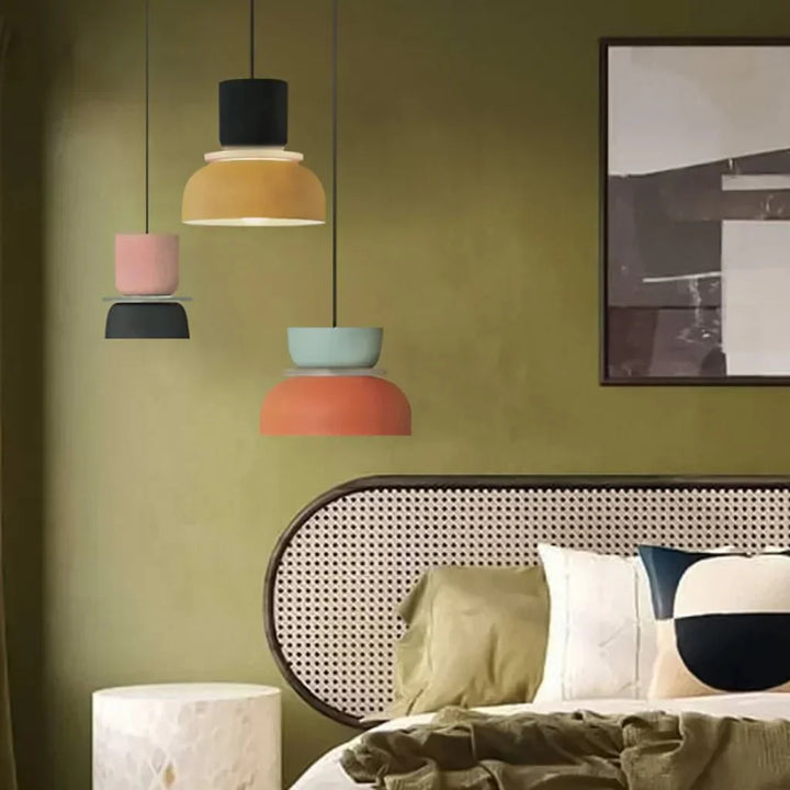 Dulcy Kleurblok Skandynawska Lampa Wisząca