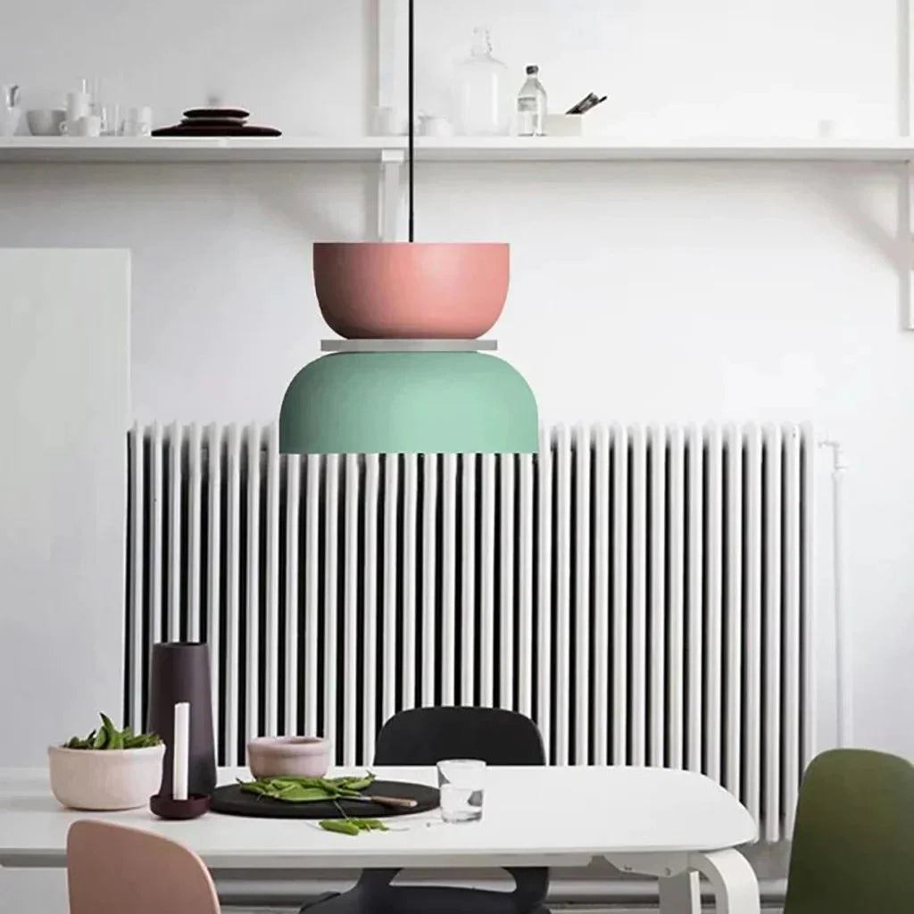 Dulcy Kleurblok Skandynawska Lampa Wisząca