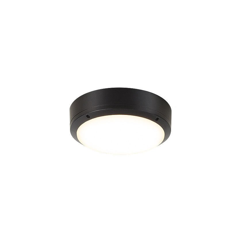 Prosta zewnętrzna wodoodporna aluminiowa okrągła lampa sufitowa LED